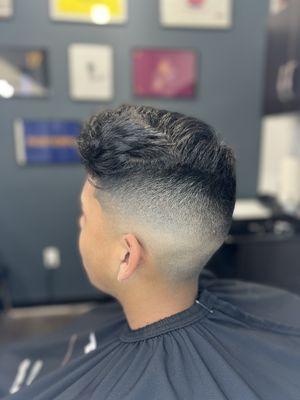 Bald mid fade