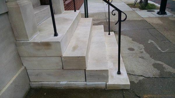 "Baltimore Marble Steps" - Repaired & Restored