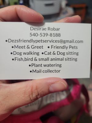 Dez's Friendly Pet Services