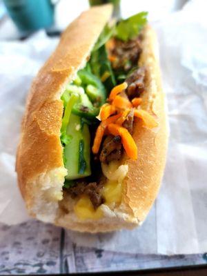 Banh Mi Thit Nuong. Look at that butter!