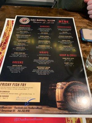 Nice menu