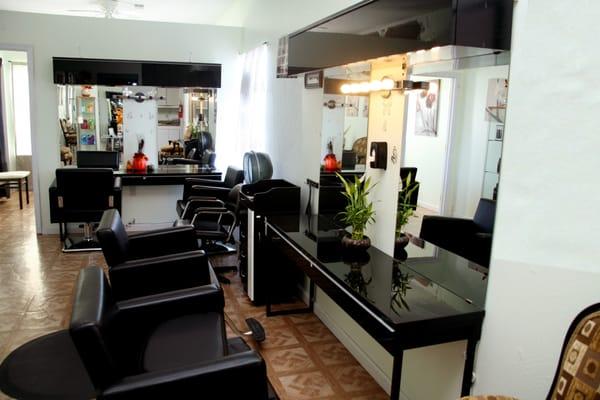 Belle LaRue Salon Hair Stations.