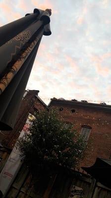 Patio + pretty skies