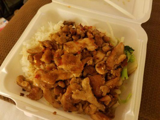 Chicken teriyaki, amazing for the price!