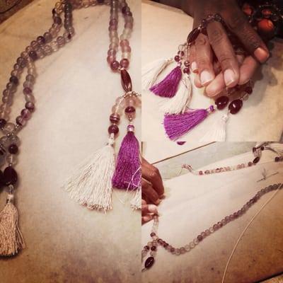 Restrung prayer beads with my mentor and friend.  Live me some her