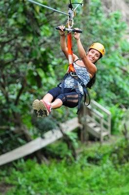 Ziplining in Maui!