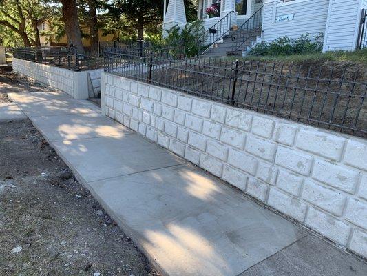 Decorative Retaining wall