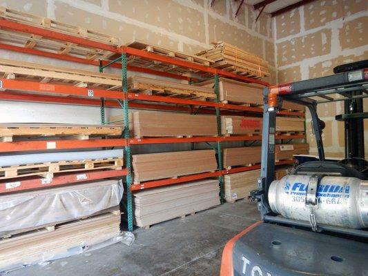 Plywood, boat kits, Forklift