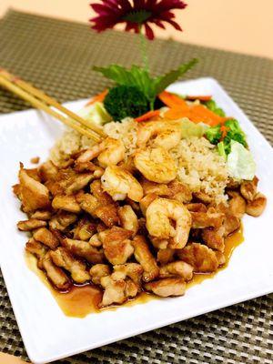 Teriyaki Chicken and shrimp