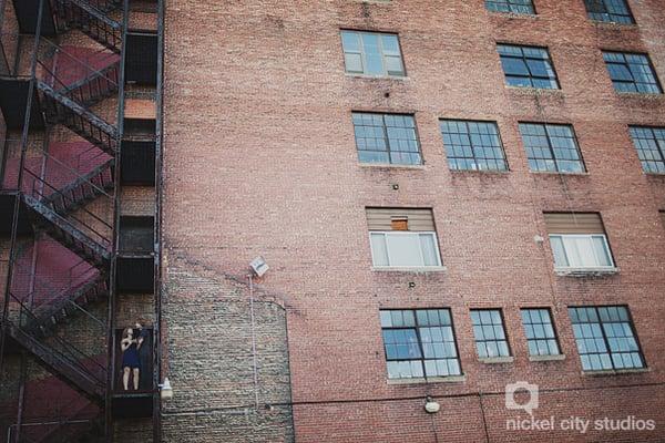 One of my sweet urban engagement shots!