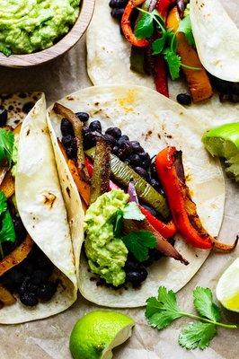 Veggie fajitas