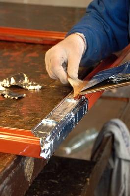 metal leaf gilding