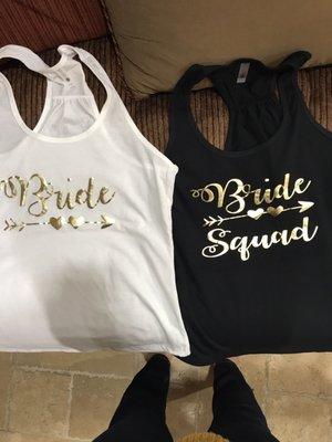 Bachelorette Party tanks!