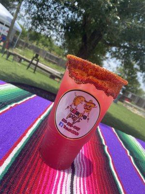 Agua De Sandia con Chamoy