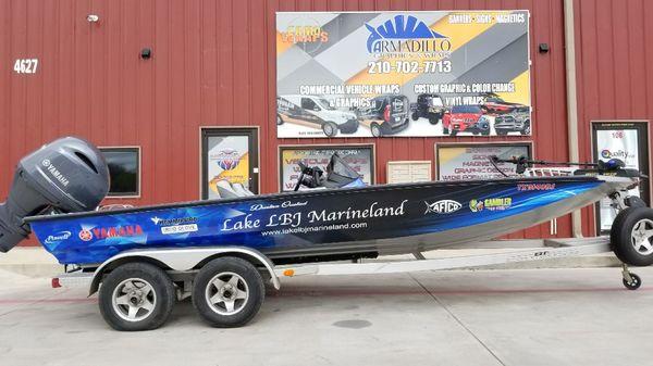 Custom boat wrap.