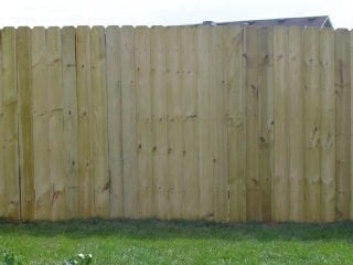 Standard privacy fence by B & B Fencing