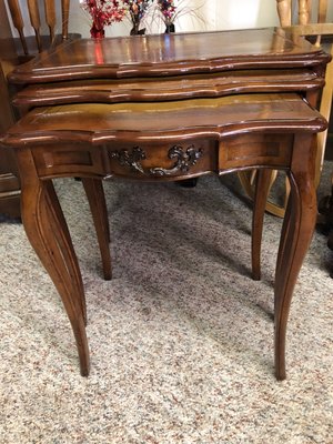 3 Real wood tables  $85.                   All furniture in our store is real wood