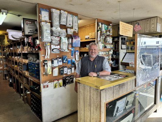 Visit Mike in our Service department for Parts & Service, Propane, Pellet BBQ Grills, and BBQ Pellets.