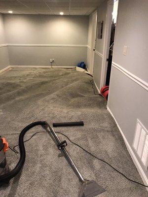 Drying services for flooded basement.