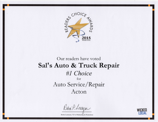 Sal's Auto & Truck Repair #1 Choice - Auto Repair Shop in Acton MA