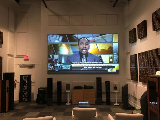 Just a 17 foot projection screen in one of our sound rooms.