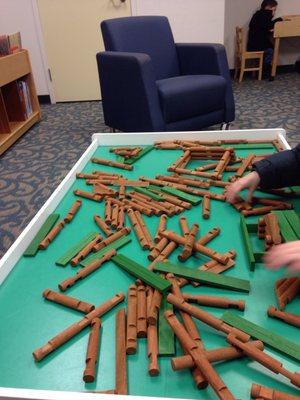 Lincoln Logs at the library