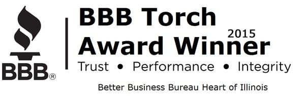 Bix Basement Systems wins BBB Torch Award for 2015 in Illinois!