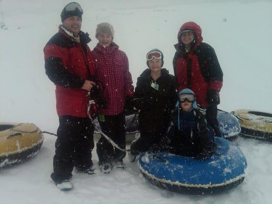 Family Winter Tubing