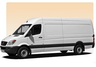 We Use Sprinter Vans for multiple piece shipments!