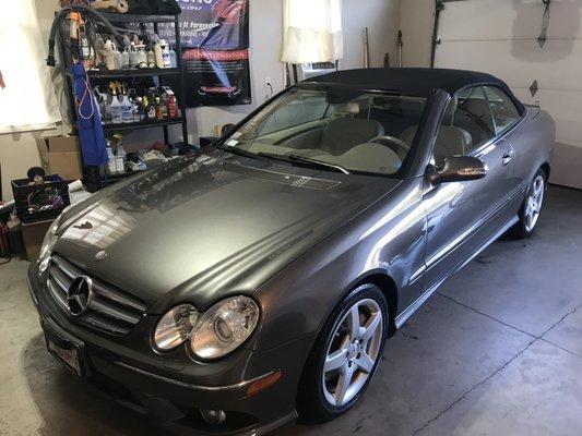 Mercedes Benz CLK 350 with Gliptone 3 year Select Gt Quartz Ceramic Coating