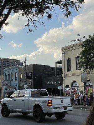 Standing by Esthers Follies, you can see the entrance to Venue.