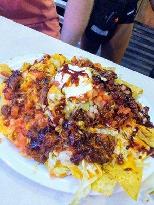 Pulled pork nachos