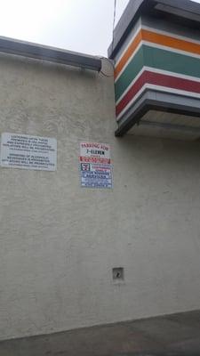 7-Eleven restricted sign