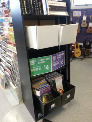 Clearance music sheets