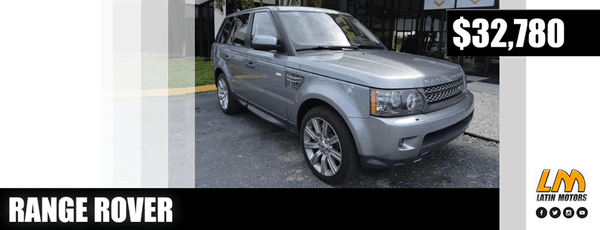 RANGE ROVER por solo $32,780 LLAMA YA  (305) 638-0092 #RangeRover #Supercharged #La