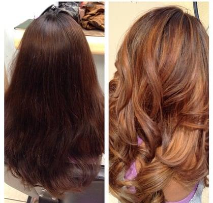 Balayage and color.