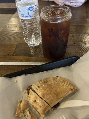 Apple pastry and cold brew