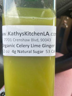 Celery lime ginger