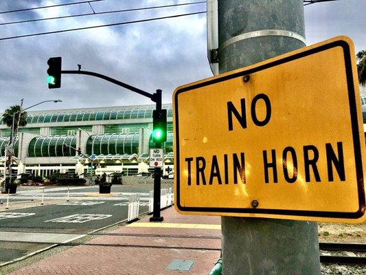 no train horn / convention center / gaslamp