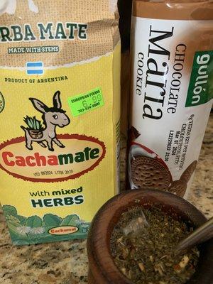 Yerba mate and tea biscuits