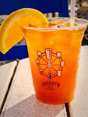 Great rum runners. Not too sweet. Don't forget to add the 151 floater on top.