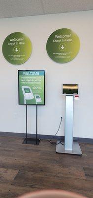 New check in stations!