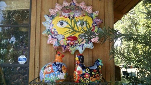 Talavera Sun and Chickens.