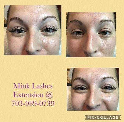 Natural Mink Lashes Extension by Anh Vu-Master Lashes Artist with 13+ years experience.