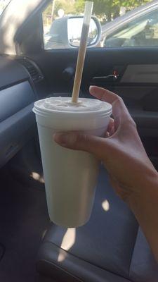 Le smoothie...very large for a small!