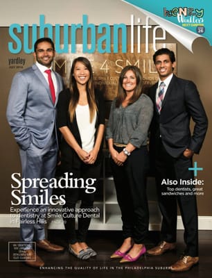 Our feature cover story, "Spreading Smiles", in Philadelphia/Suburban Life Magazine!