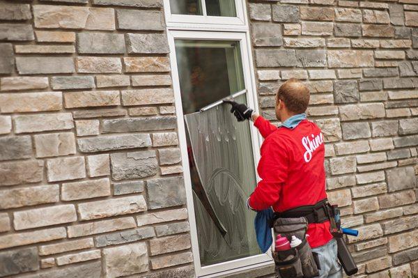 Window Cleaning the Shine way! ShineOn!