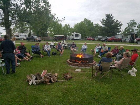 Community campfire