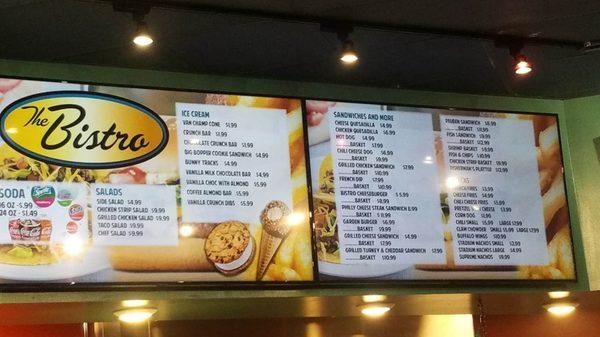 Menu offerings