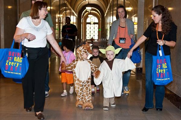 Trick or Treating in City Hall